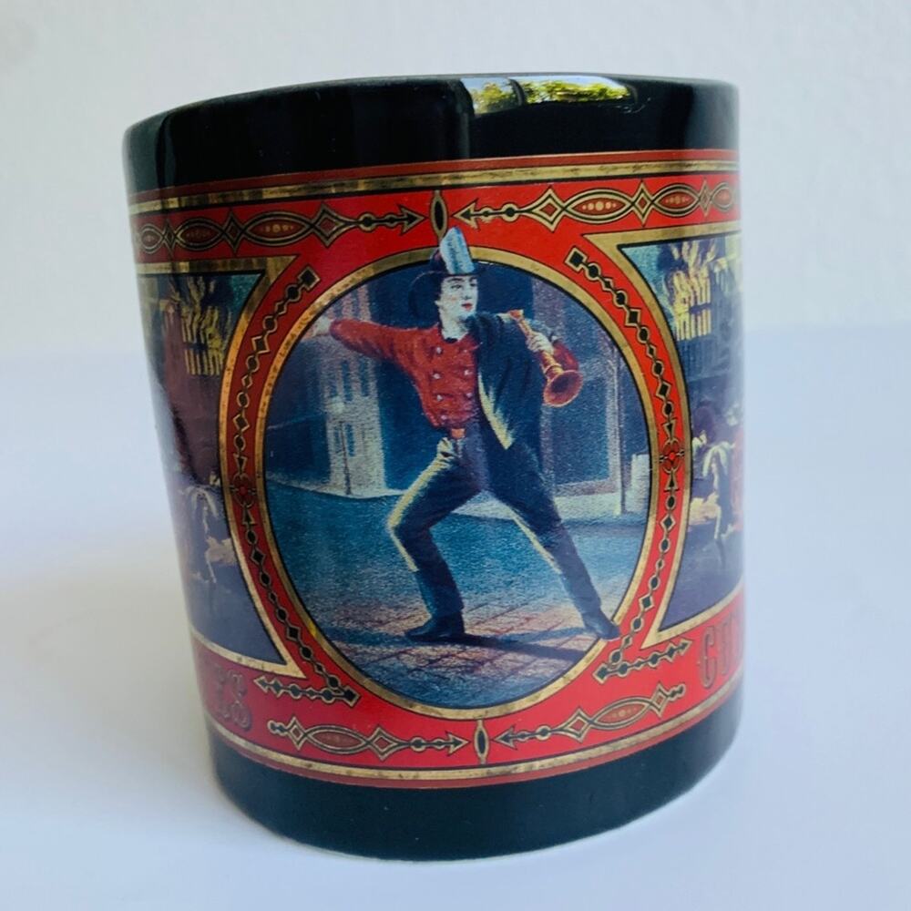Vintage Currier & Ives Firefighter Mug